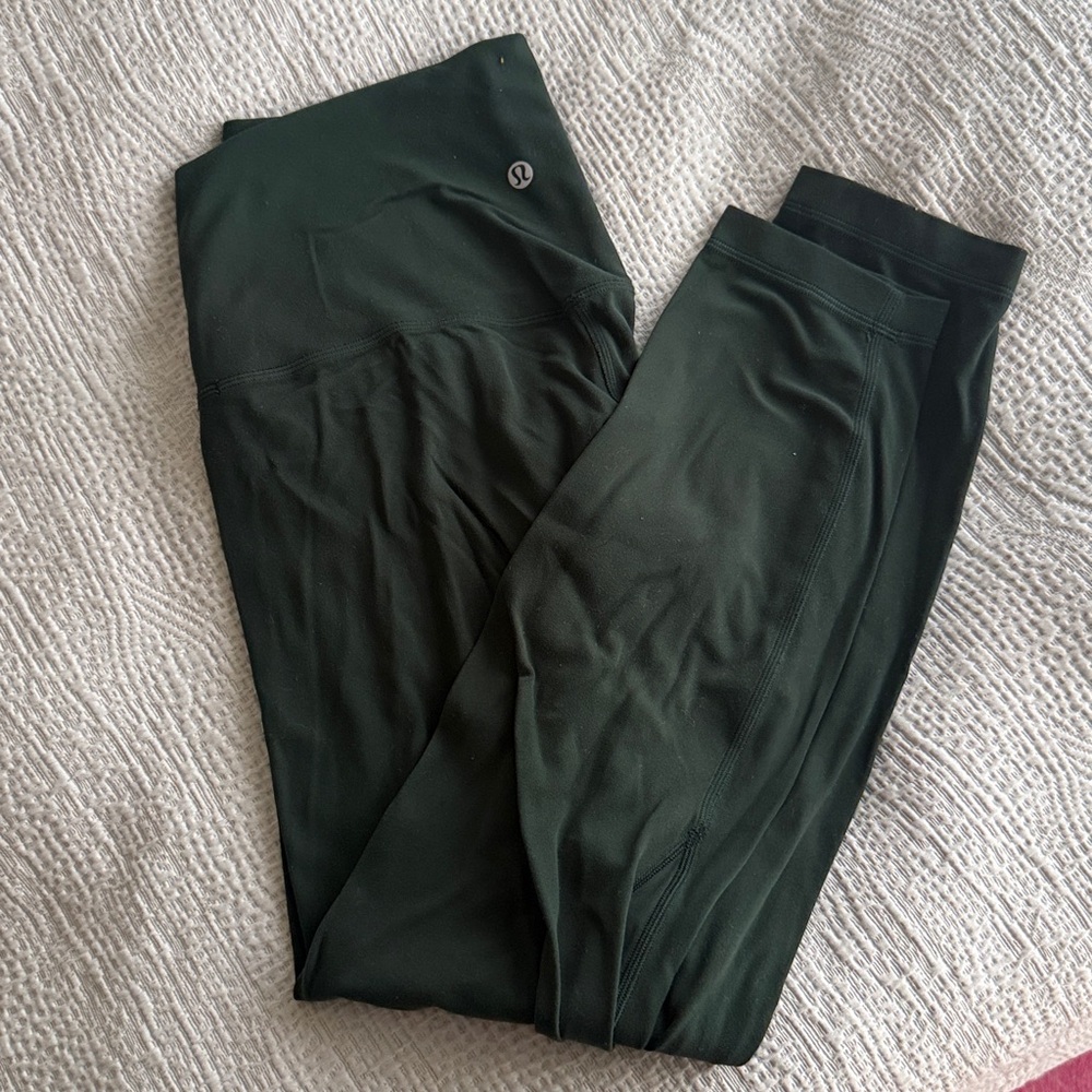 Lululemon Dark Green Leggings, align 25”